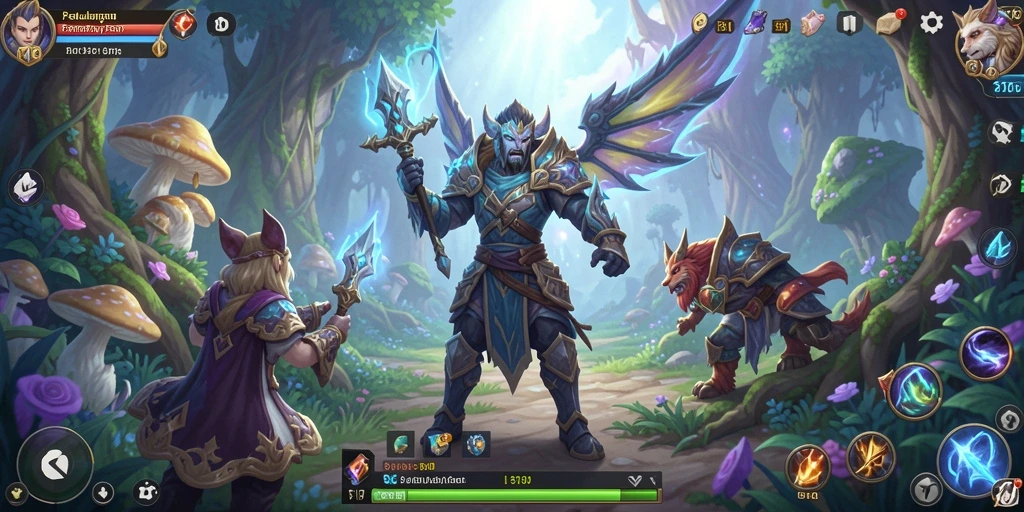 Screenshot utama 8180 menampilkan aksi seru dalam pertempuran RPG.