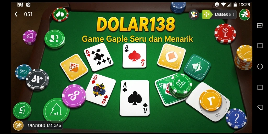 Tampilan gameplay seru DOLAR138 yang menghadirkan Gaple klasik.