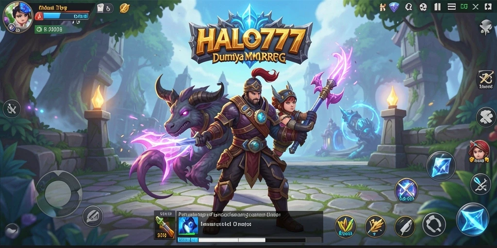 Gambar gameplay HALO777 yang menampilkan pertarungan seru antar pemain.