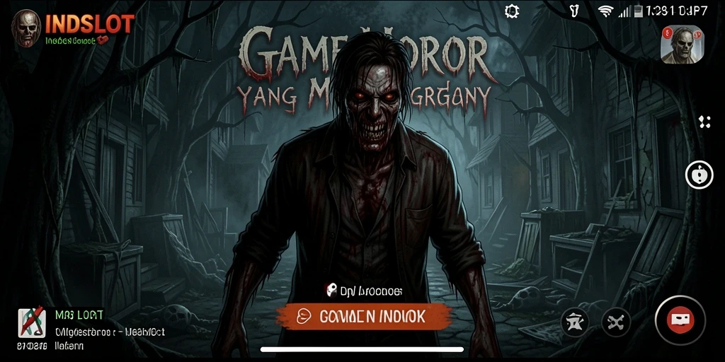 Tampilan gameplay menegangkan dari INDSLOT dengan suasana horor yang mencekam.