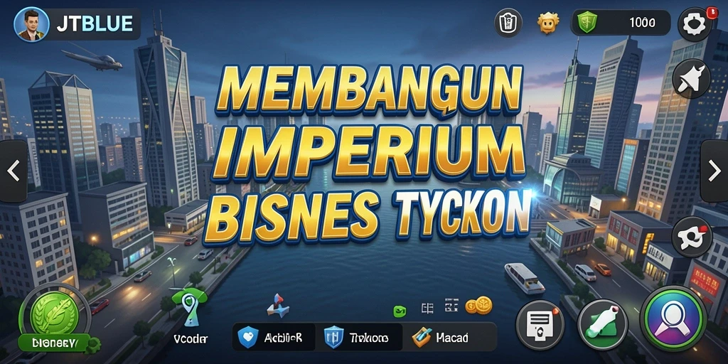 Screenshot menunjukkan gameplay JTBLUE yang dinamis dan interaktif.