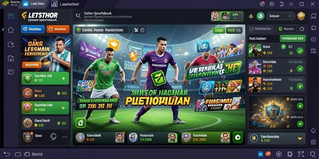 Tampilan gameplay LETSTHOR yang menarik dan interaktif dalam taruhan olahraga.