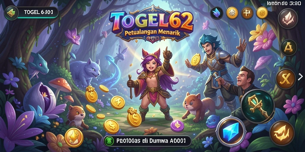 Tangkapan layar utama TOGEL62 dengan gameplay yang mendebarkan