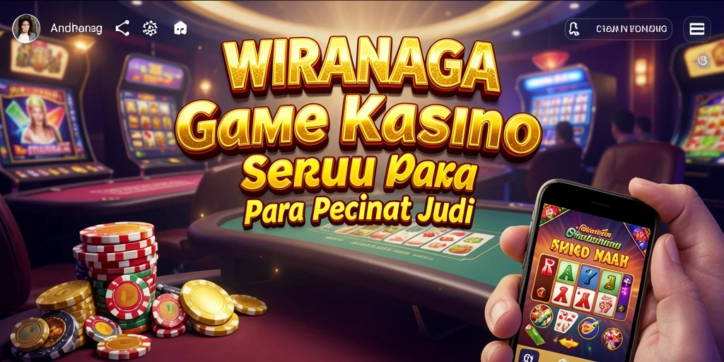 Gameplay menarik WIRANAGA dengan berbagai pilihan permainan kasino.